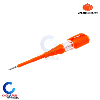 Pumpkin ไขควงลองไฟ 17880 / PTT-PTV ไขควงเช็คไฟ ปากแบน 3mm.x140mm.
