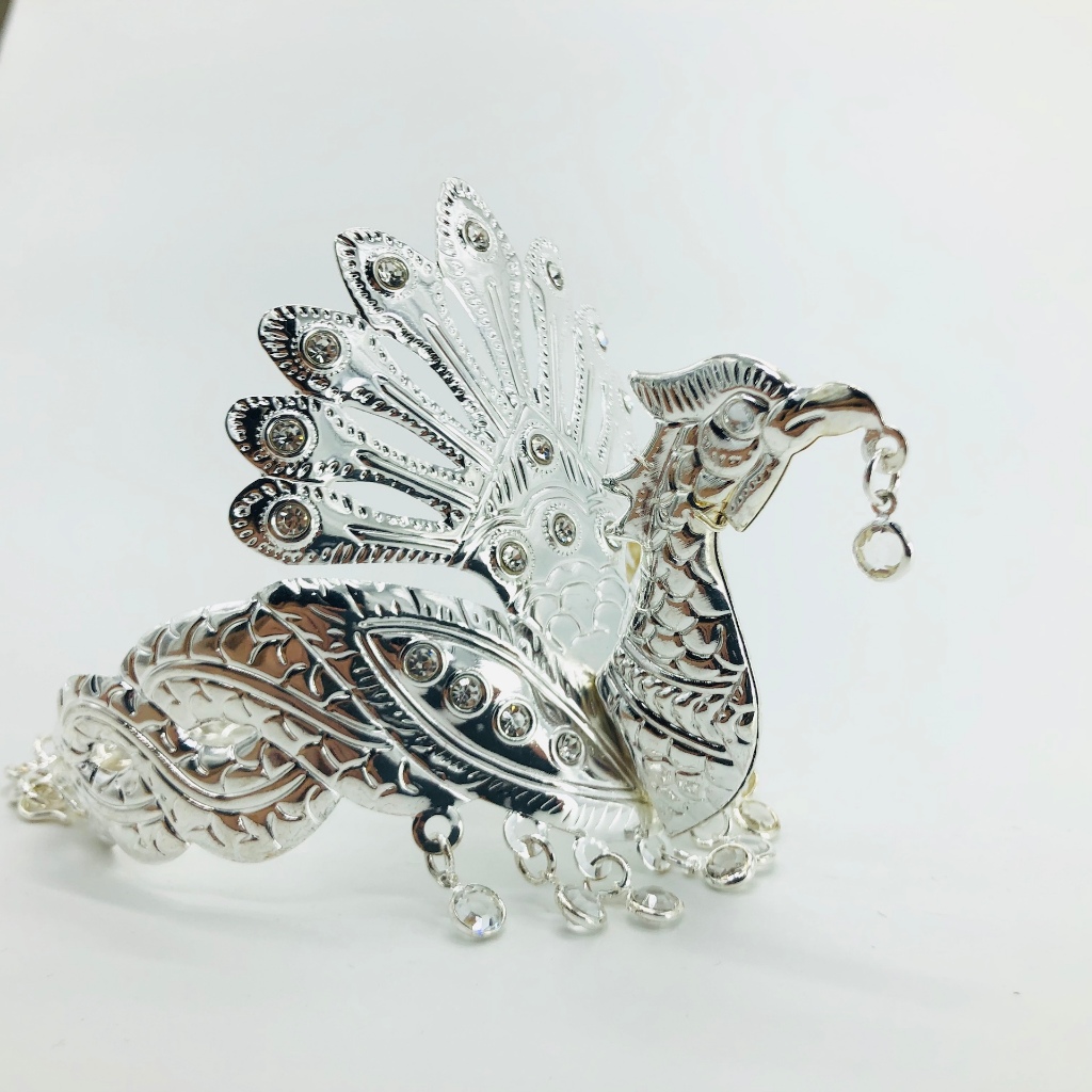 รัดแขนสีเงินและสีทอง สไตล์ไทย สวมใส่ทำการแสดง ประดับชุด - รูปที่ 2