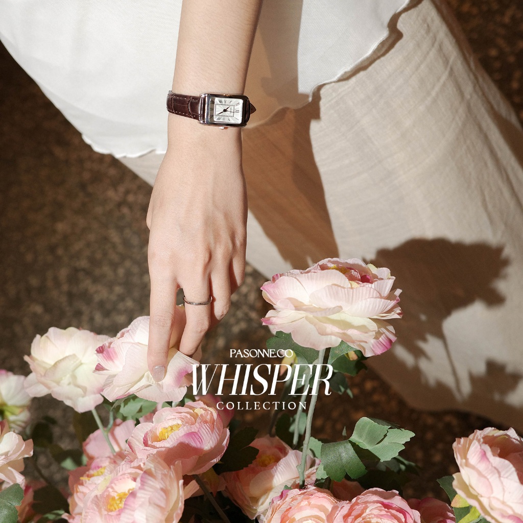 นาฬิกาข้อมือ Pasonne.co Whisper ดีไซน์คลาสสิก สายน้ำตาลหรู เหมาะกับใคร