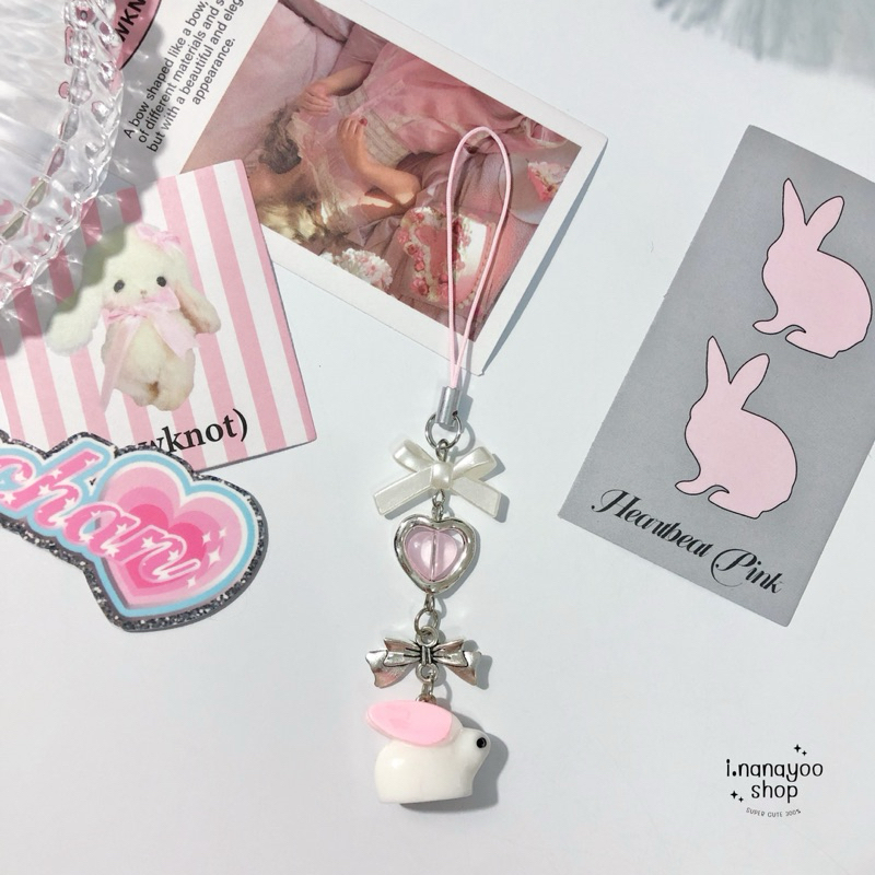 𐙚 keychain rabbit | พวงกุญแจลูกปัด ( กระต่ายน้อย )