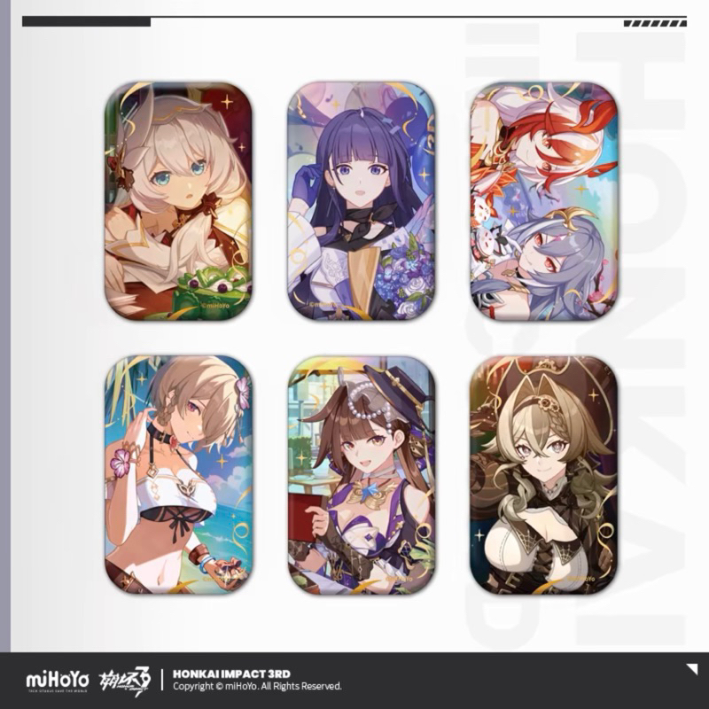 Honkai Impact 3rd แผ่นเข็ม ซีรีย์สุขสันต์วันเกิด ของแท้จากออฟฟิเชียล