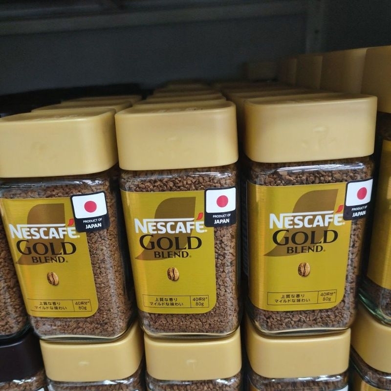 Nescafe' Gold Blend เนสกาแฟ โกล์ด เบลนด์ รสเข้มข้น/หอมมาก อันดับ 1 จากญี่ปุ่น 80 กรัม