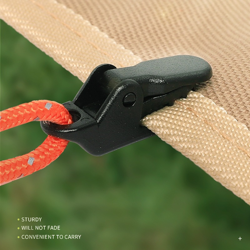 ไนล่อนเสริมเชือกอเนกประสงค์ Buckle เต็นท์กลางแจ้ง Sky Curtain คลิปจระเข้เสริม Windproof เต็นท์กันน้ำยึดคลิป 2g