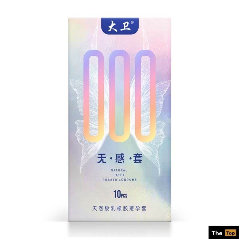 แบรนด์ เดวิด 000 ถุงยางอนามัย รุ่นผิวเรียบ บางกว่า(เทคโนโลยีไร้ปลายกระเปาะ) ไซส์ 52 เพิ่มไฮยาลูรอน (ร้าน The Top)