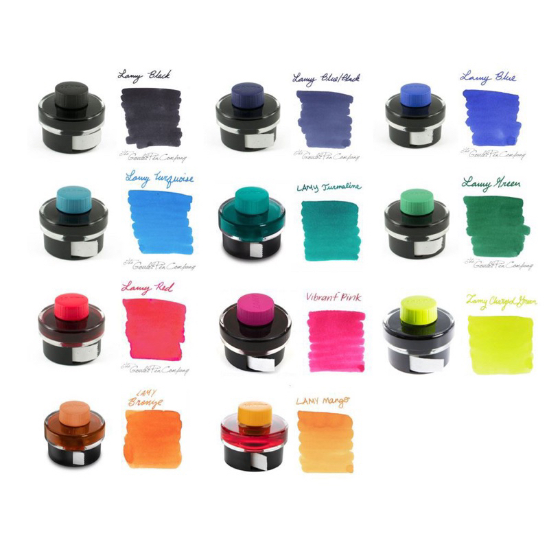 **พร้อมส่ง มีสีใหม่ปี 2025 แล้วนะ**Lamy ink T52 น้ำหมึก (blue black red bronze turmaline mango cliff