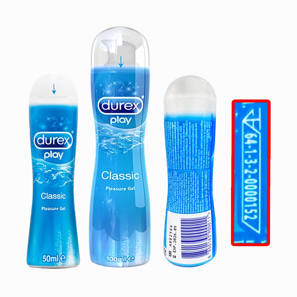 Durex Play เจลหล่อลื่น ดูเร็กซ์ เพลย์ คลาสสิค 50มล. [2 ขวด สีฟ้า] JJ 6103 Classic Lubricant Gel เจล ราคา ถูกที่สุด ดีลบีเคเค แกลเลอรีภาพที่ 2