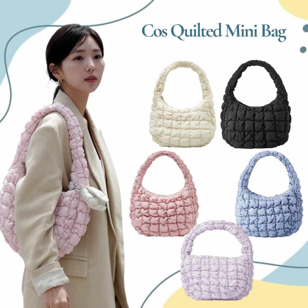 COS QUILTED MINI BAG BLACK