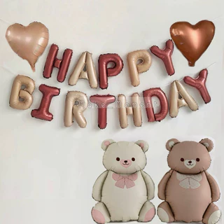 ( ร้านไทยส่งไว ส่งทุกวัน) เซตลูกโป่งวันเกิด ลูกโป่ง happy birthday ป้ายวันเกิด