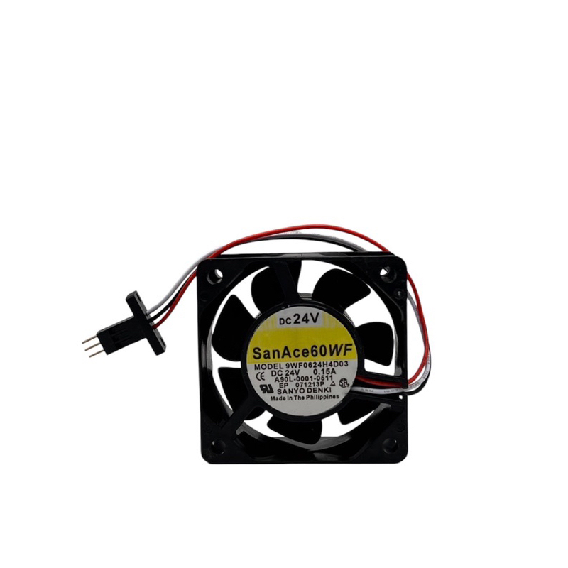 พัดลม SanAce60WF MODEL 9WF0624H4D03 CE DC 24V 0.15A A90L-0001-0511 EP 071213P A Made In The Philippi