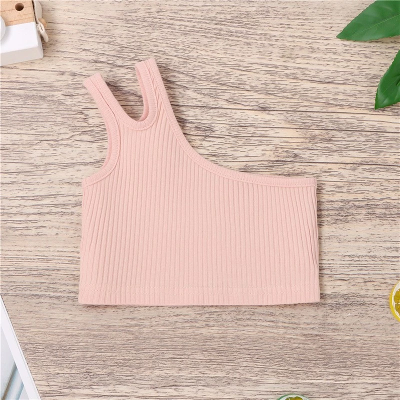 เสื้อครอปเด็ก สไตล์เกาหลี สายเดี่ยว ไหล่เดียว และเสื้อกล้าม thumbnail 10