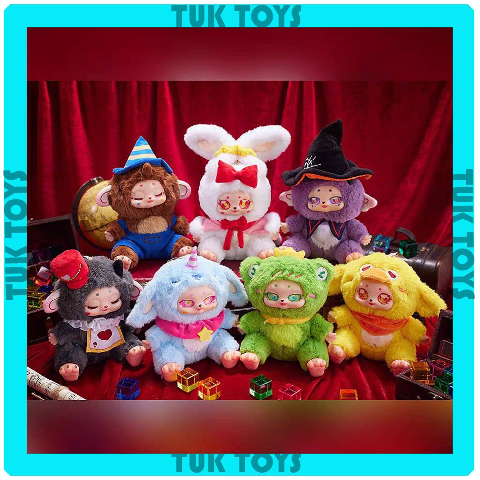 พร้อมส่งในไทย !! กล่องสุ่ม กล่องจุ่ม แบบจุ่ม BBpote Little Monster Fairy Tale Journey Plush Series พวงกุญแจ ของแท้100%