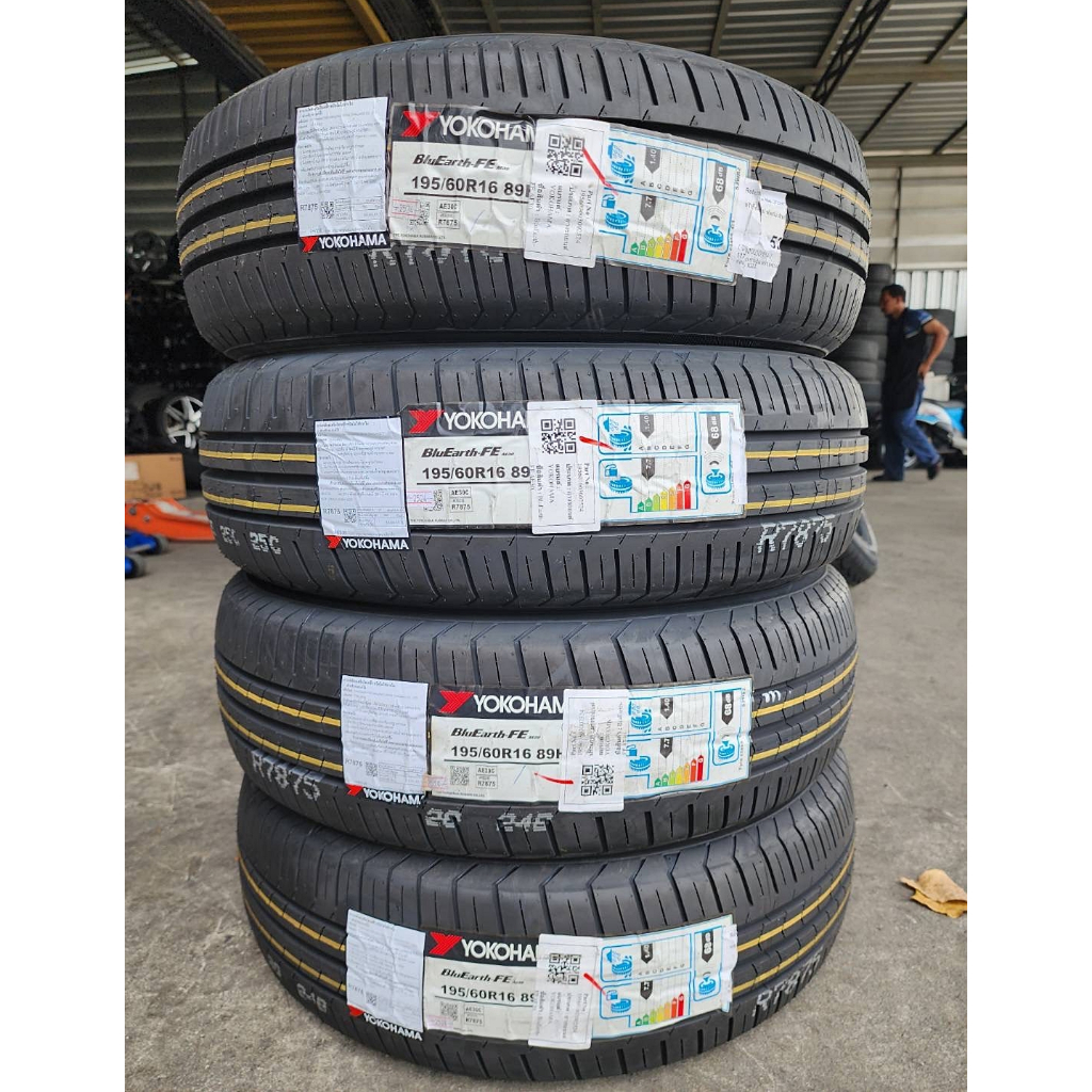 🔴 ยาง "#โยโกฮามา" Yokohama BluEarth-FE AE30 195/60R16 *** ยางใหม่ ปี 24 ***