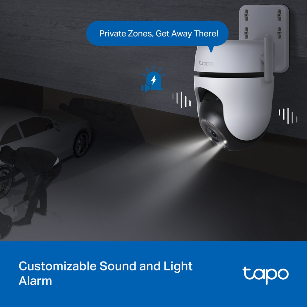 TP-Link Tapo C520WS [แพ็คคู่สุดคุ้ม] กล้องไวไฟ 4MP 2K+ QHD ใช้งานภายนอก Starlight Color Night Vision