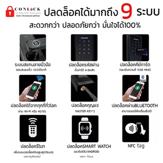 รุ่นใหม่ กลอนกันน้ำ บานเลื่อน บานสไลด์ สแกนนิ้วที่ด้ามจับ digital door lock ประตูดิจิตอล CL-X50​