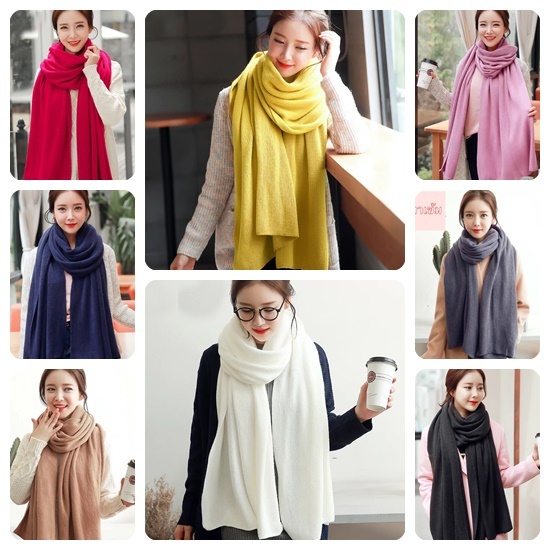 TB159 ผ้าพันคอมีสีให้เลือกเยอะ