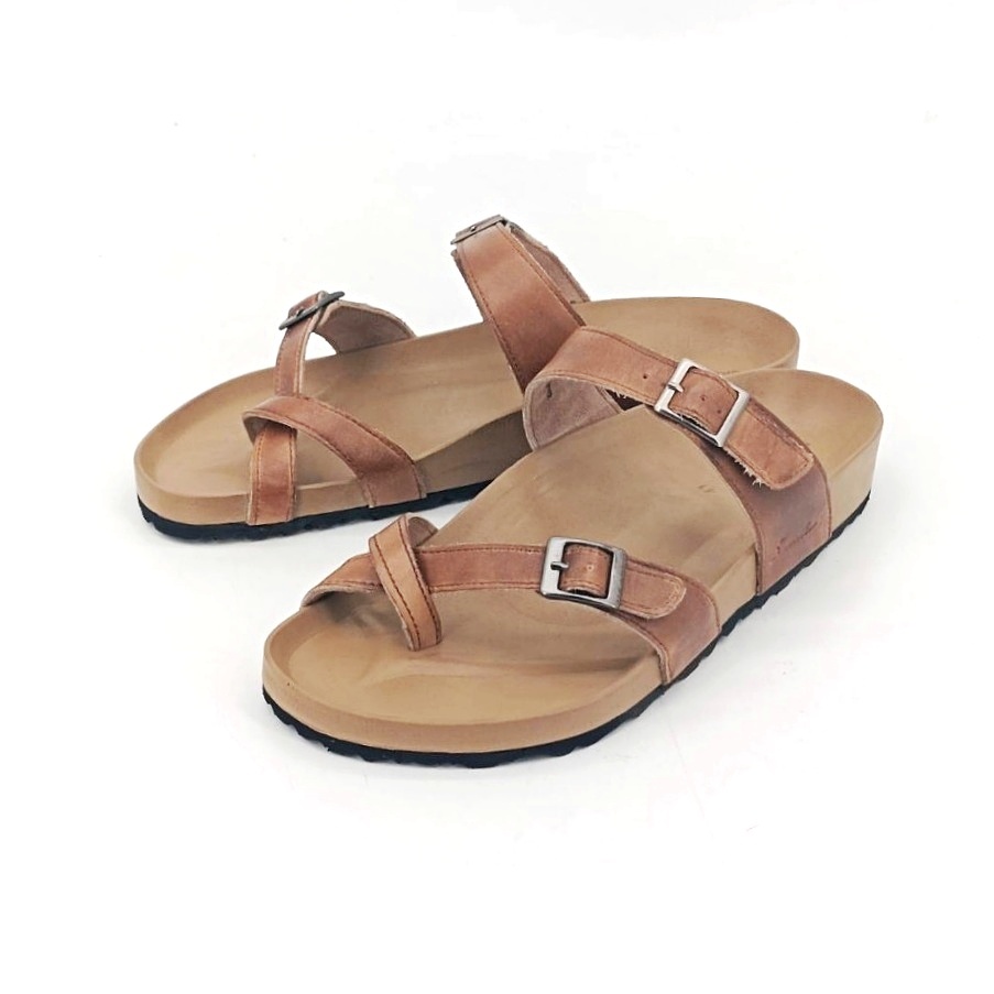 Saramanda รุ่น 165005 รองเท้าแตะผู้ชาย แบบหนีบ หนังแท้  มี 3 สี