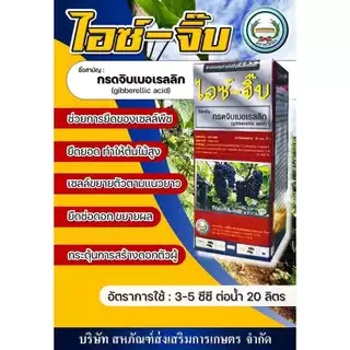 ไอซ์จิ๊บ ขนาด 500 ซีซี gibberellic acid2% ยืดต้น ยืดดอก ยืดถั่วฝักยาว แตงกวา กรดจิบเบอเรลลิก 2% ตราหวีทอง