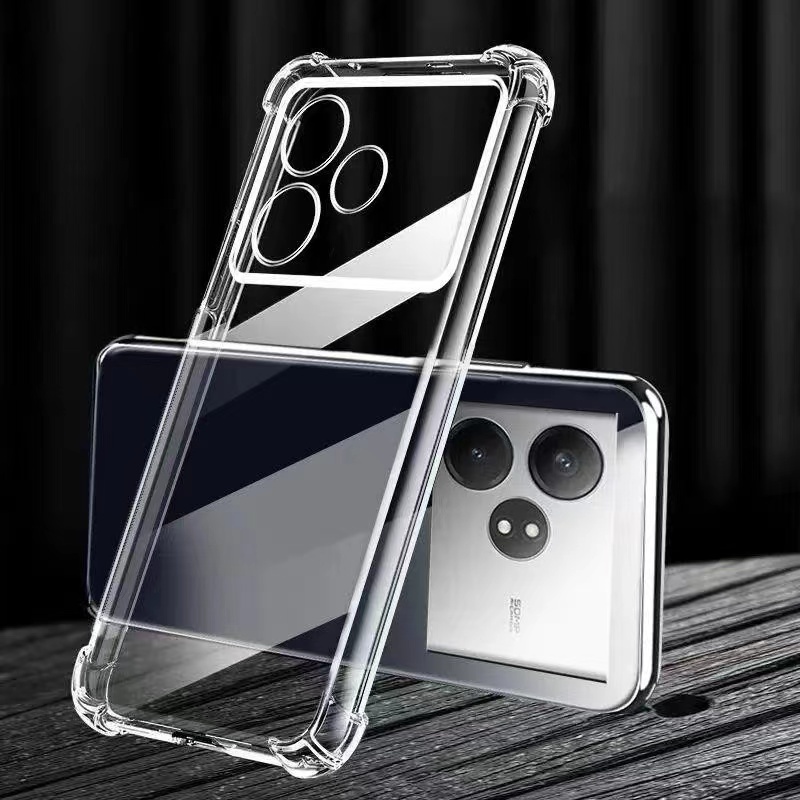 realme GT6/realme GT 6T/realme GT Neo6 SE(ส่งในไทย)เคสTPUใสกันกระแทกแบบคลุมกล้องRealme GT6/Realme GT 6T/Realme GT Neo6 S