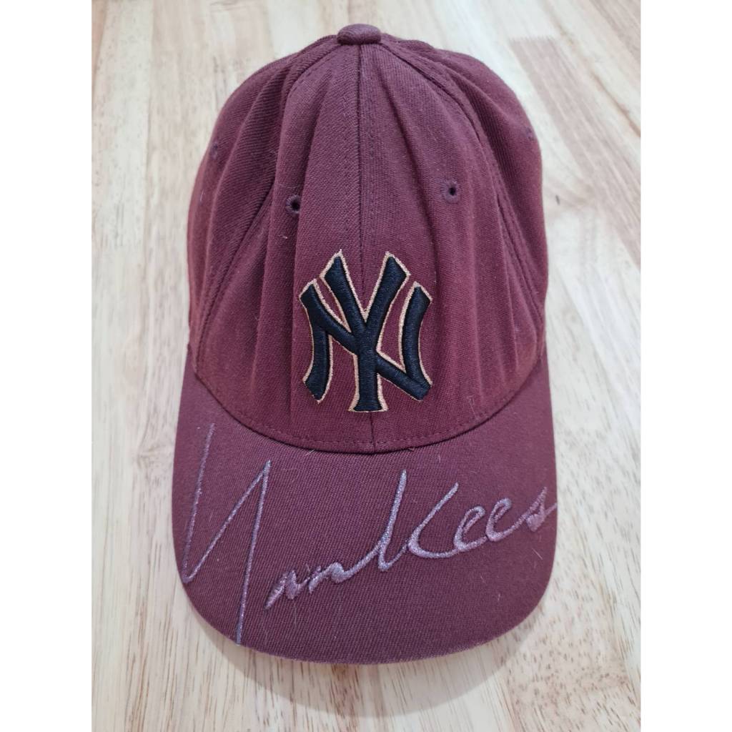 หมวกแก๊ป NY ของแท้ สีน้ำตาลแดง
