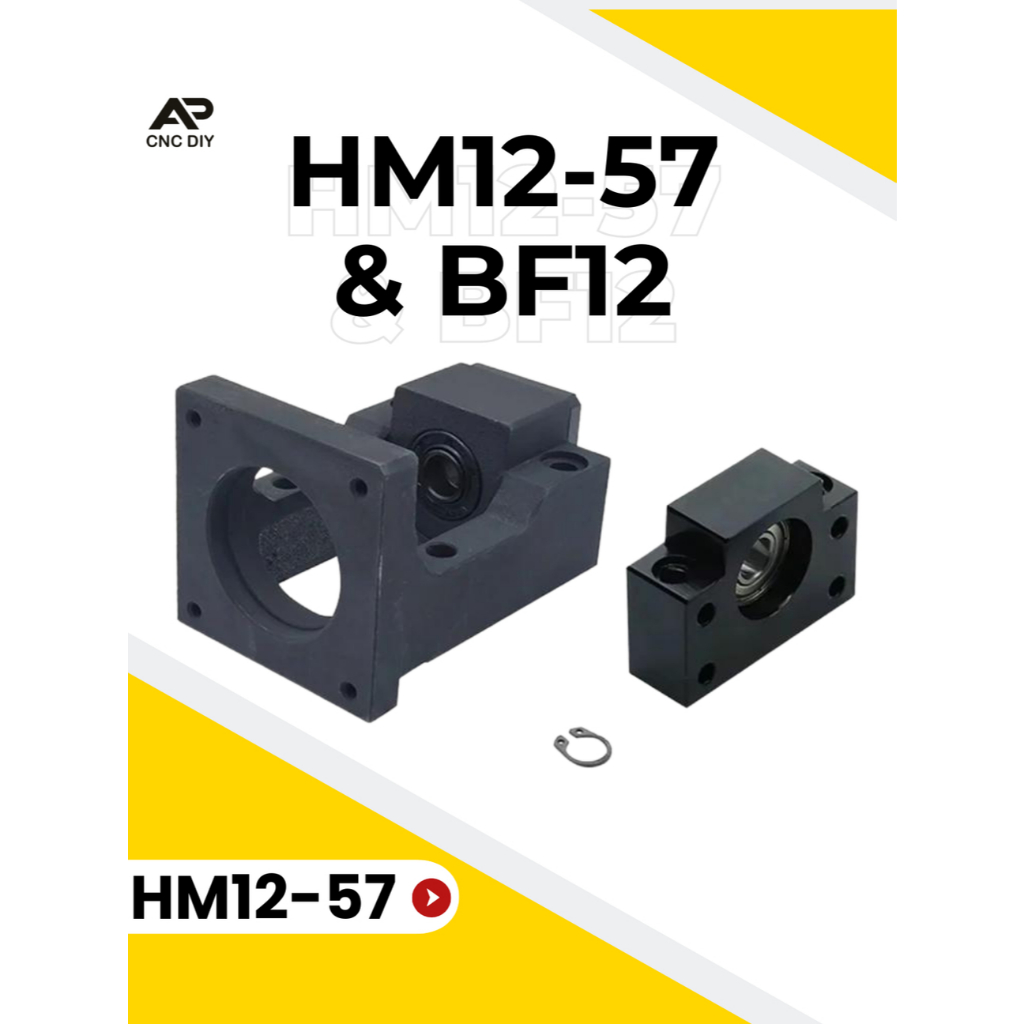 ชุดซัพพอร์ทเหล็กหล่อ HM12-57 + BF12, HM15-86 + BF15