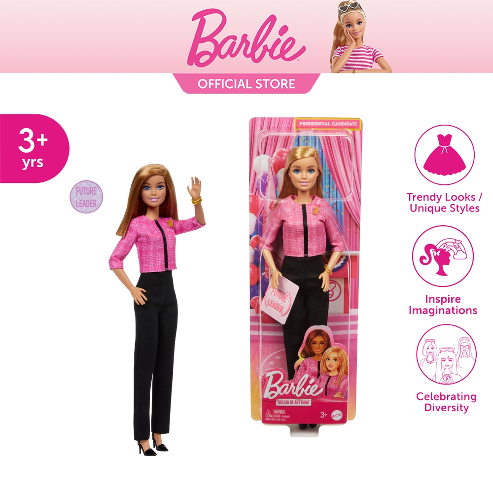 Barbie Future Leader Doll บาร์บี้ ตุ๊กตาผู้นำหญิงแห่งอนาคต HXN96 ID