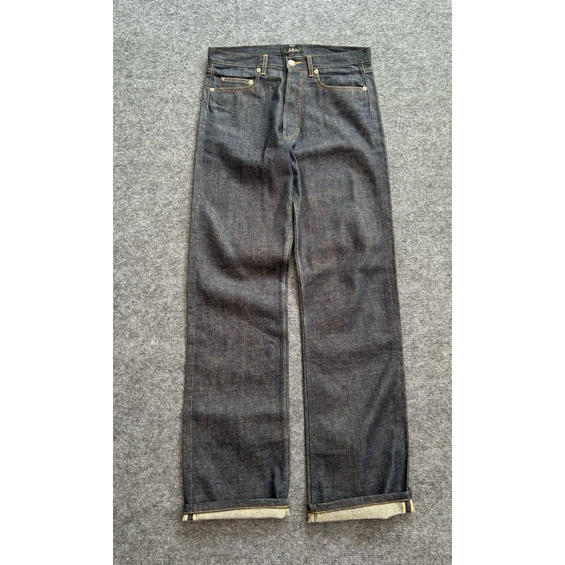 selvedge raw denim pants a.p.c. bootleg