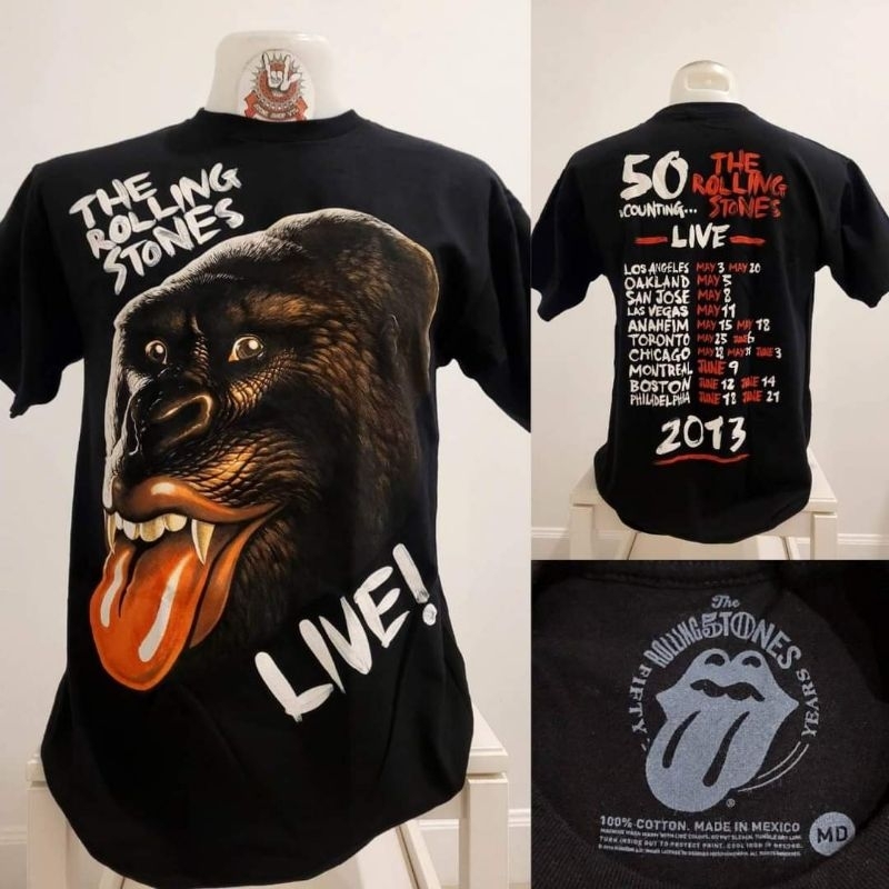 🌍เสื้อวง เสื้อวงร็อคThe Rolling Stone โรริ่งสโตน ลิขสิทธิ์แท้นำเข้า USA 100%