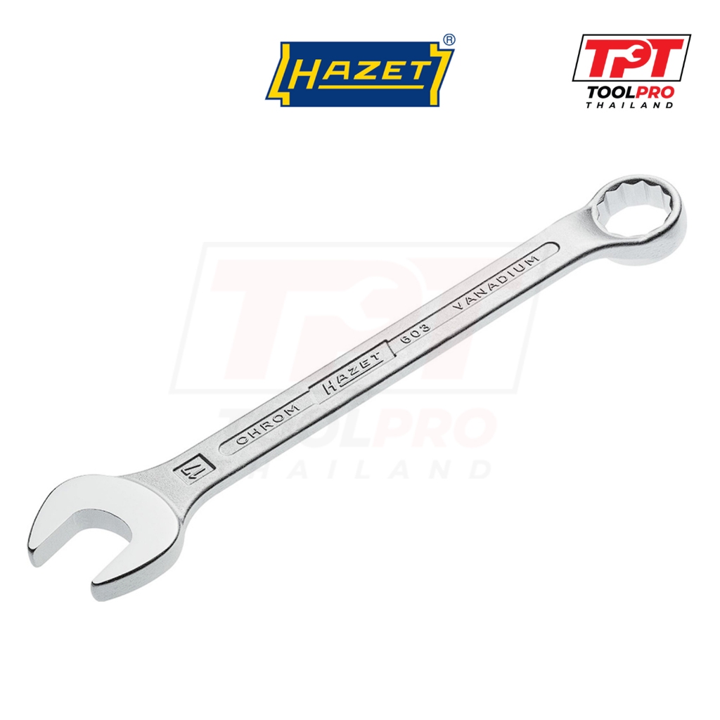 Hazet ประแจแหวนข้างปากตาย รุ่น 603 Combination Spanner Wrench