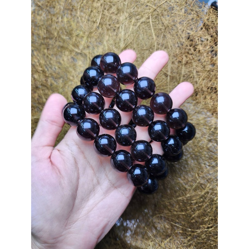 ข้อมือสโม้กกี้ควอตซ์ขนาด16mmแท้ ล็อตพิเศษเกรดAในราคาพิเศษที่สุด “SPECIAL PRICE!!!” Smokyquartz bracelet