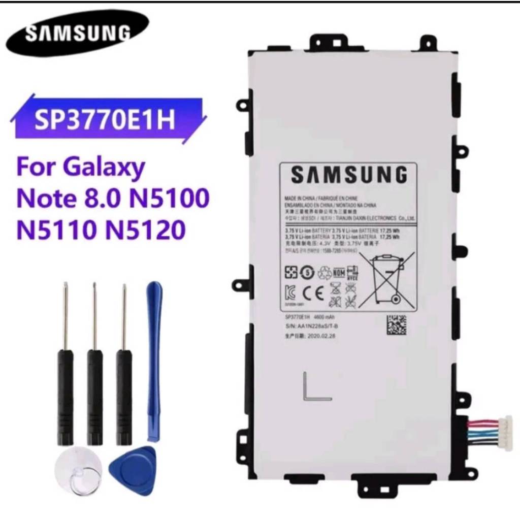 แบตเตอรี่ N5100 N5120 SP3770E1H สำหรับ Samsung Galaxy หมายเหตุ 8.0 8 3G GT-N5100 GT-N5110 แท็บเล็ต T