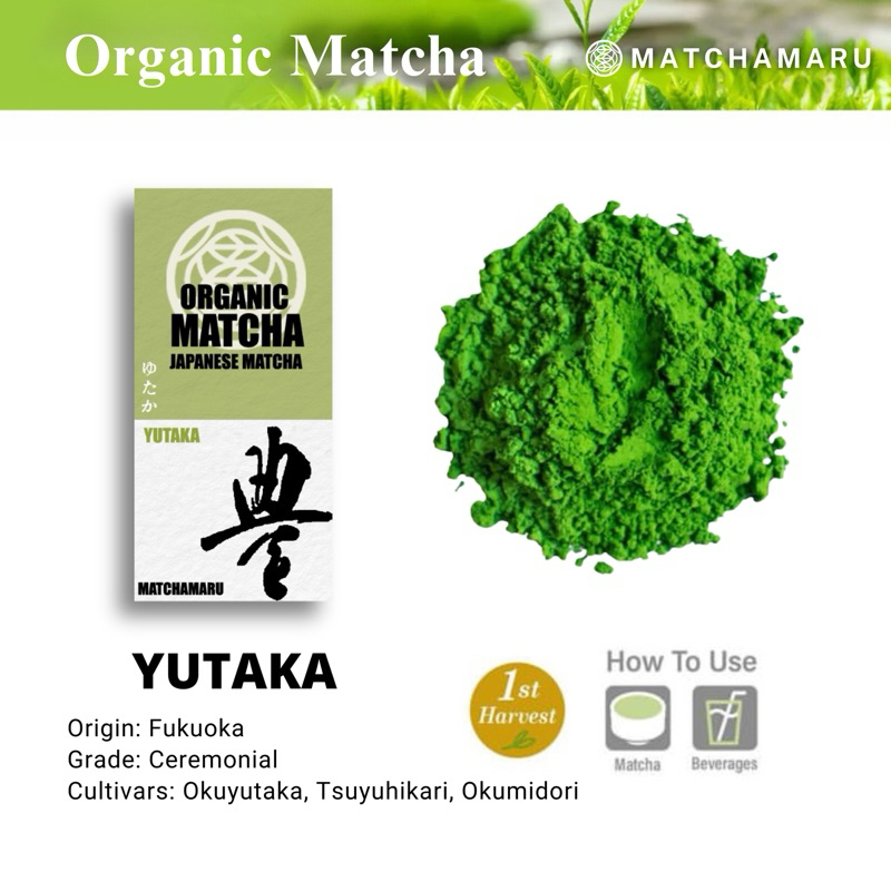 Yutaka : Ceremonial grade matcha 100%