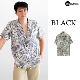 THE ROOM'S - เดอะรูม เสื้อฮาวาย โคตรนุ่ม แขนสั้น ไม่ต้องรีด เสื้อยับยาก ผ้าดีมาก ลาย Hilo