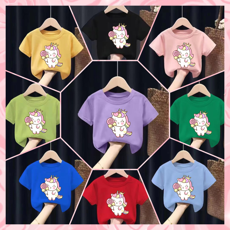 Hot2024 เสื้อยืดเด็กพิมพ์ลายการ์ตูน น่ารักๆๆๆๆ ผ้าฝ้าย Pattern 488