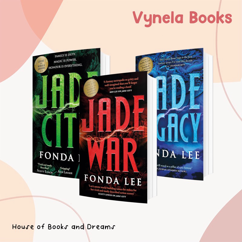 VYNELA (หนังสือภาษาอังกฤษ) JADE CITY / JADE WAR / JADE LEGACY (THE GREEN BONE SAGA #1-3) — FONDA LEE