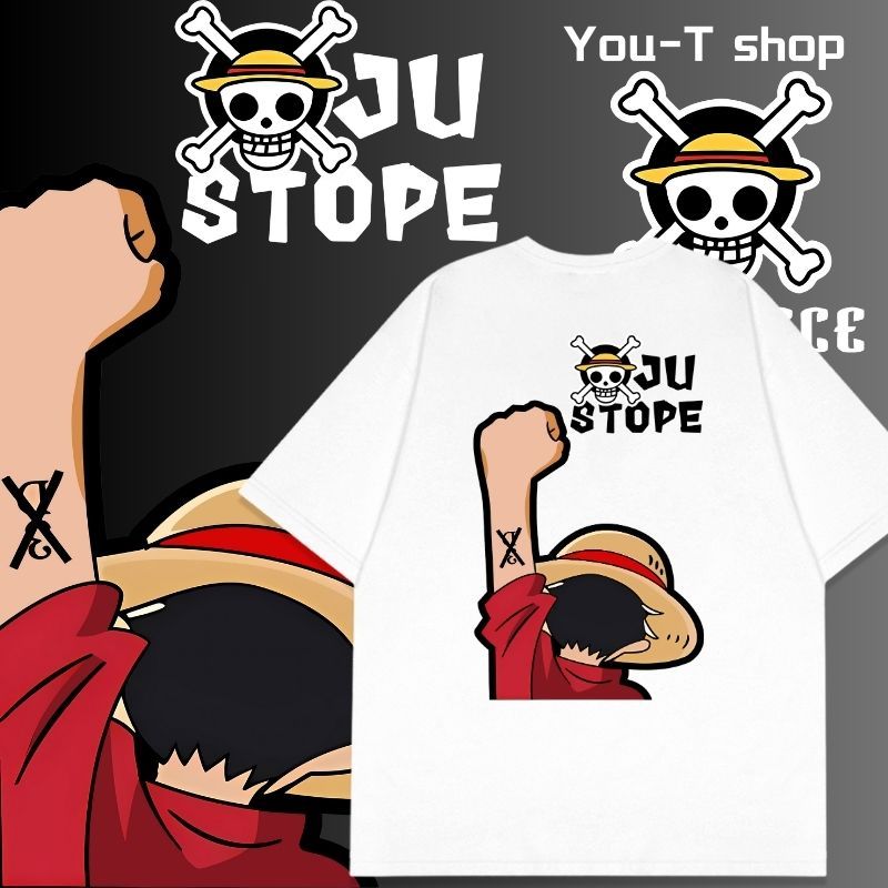 YT เสื้อยืดทรงเข้ารูป สวมใส่สบาย เสื้อคอกลม ผ้านุ่ม ผ้าฝ้าย 100% พิมพ์ "หนึ่งเดียว" แฟชั่นอินเทรนด์