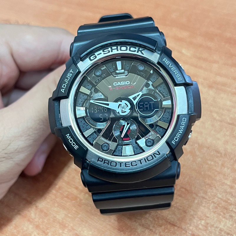 Casio G-shock นาฬิกาข้อมือ Standard Ana-Digital รุ่น GA-200-1A (Black) มือสอง สภาพ90%