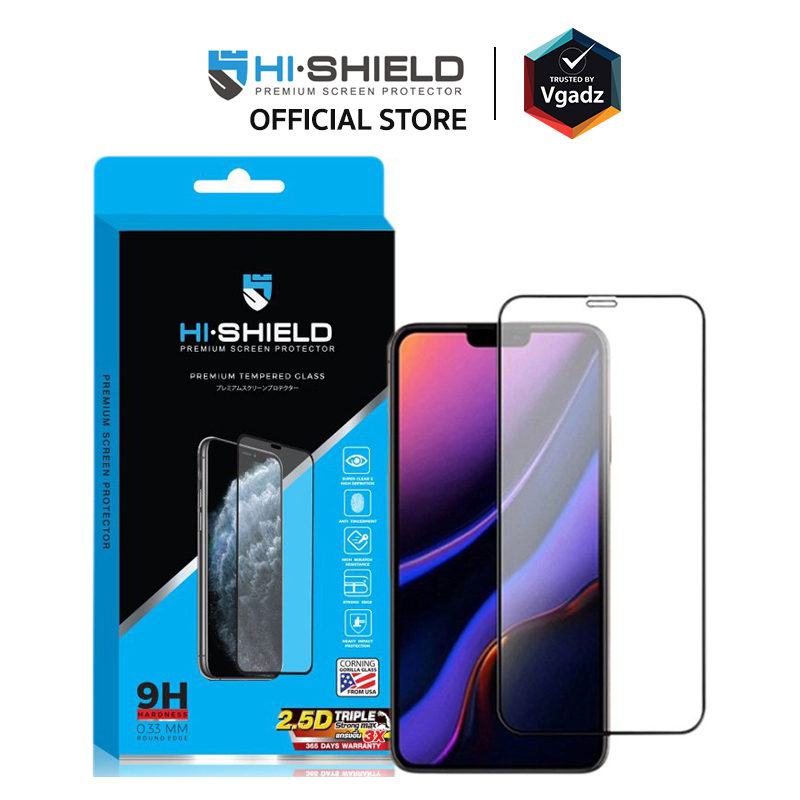 Hishield ฟิล์มกระจกสำหรับ iPhone 16 Pro / 16 Pro Max รุ่น 2.5D Triple Strong Max