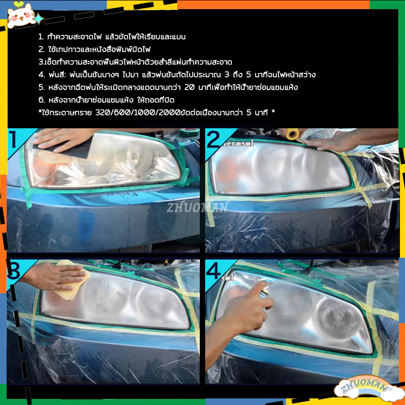 ขัดไฟหน้ารถยนต์ น้ำยาขัดโคมไฟรถ น้ำยาขัดไฟหน้ารถ น้ำยาขัดไฟรถยนต์ น้ำยาขัดไฟหน้า ขัดไฟหน้ารถ200ML น้ำยาขัดไฟหน้ารถยนต์ thumbnail 8