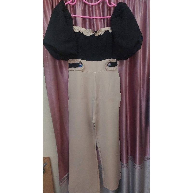 🎀Use✌️ชุดจั๊มสูทขายาวงานป้ายValley girl :size L