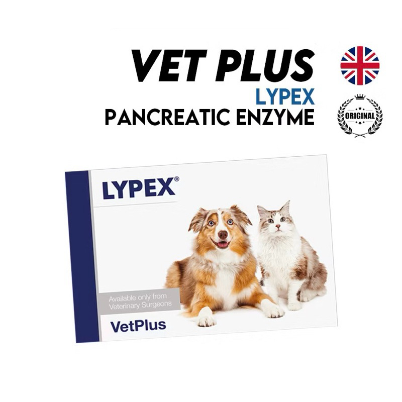 [VetPlus] LYPEX for Dogs & Cats(60 Capsules) Digestive enzyme nutritional supplements