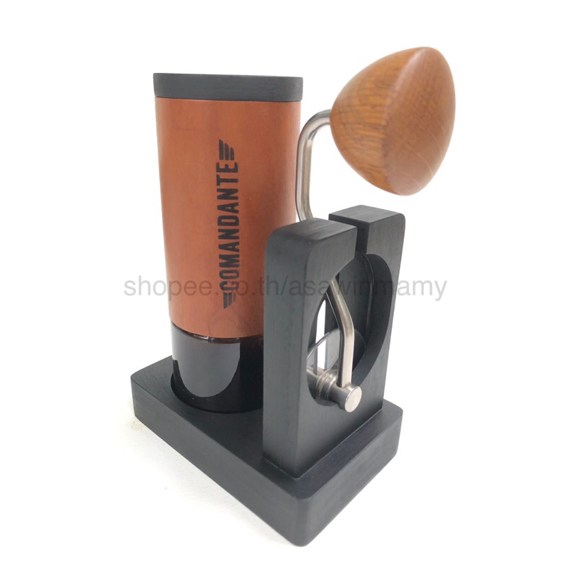 Stand & Cap for COMANDANTE MK4 แท่นวางและฝาปิดเครื่องบดกาแฟ(ไม่รวมเครื่องบด) สีดำ