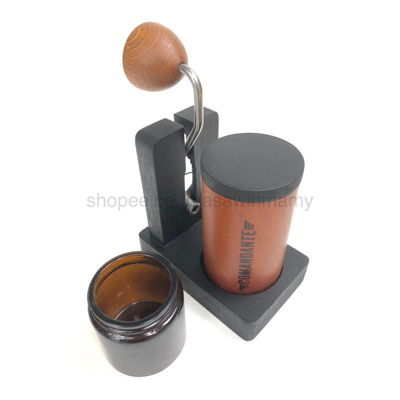 Stand & Cap for COMANDANTE MK4 แท่นวางและฝาปิดเครื่องบดกาแฟ(ไม่รวมเครื่องบด) สีดำ