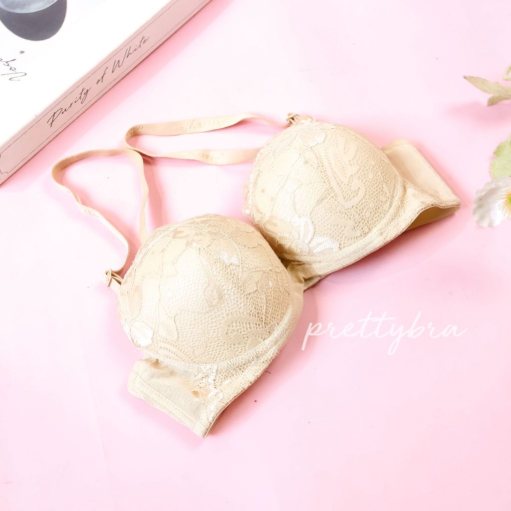 เสื้อในลูกไม้ ฟองน้ำหนา anny 909 (ถอดสายไม่อ้า)