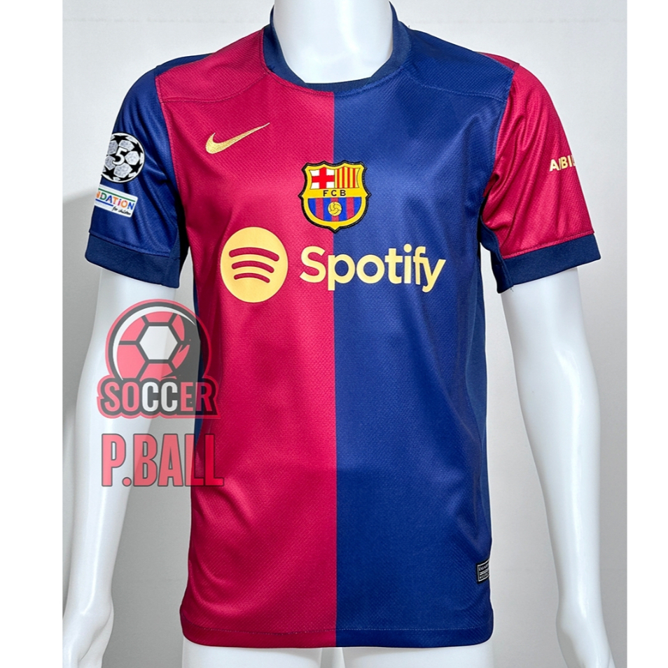 ใหม่!! เสื้อบอล [3A] บาร์เซโลน่า HOME เกรดแฟนบอล 2024/25 ฟลูออฟชั่นUCL 5 สมัย และชื่อเบอร์นักเตะแบบใหม่ล่าสุด