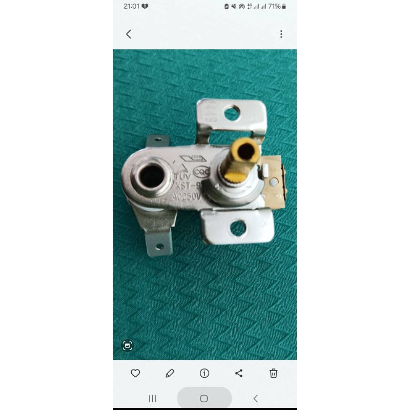 สวิทซ์ปรับความร้อนเตาไฟฟ้า ยี่ห้อ otto  รุ่น CO-772 kst-201.16 A..ใช้กับยี่ห้อ HW- 8089 ได้