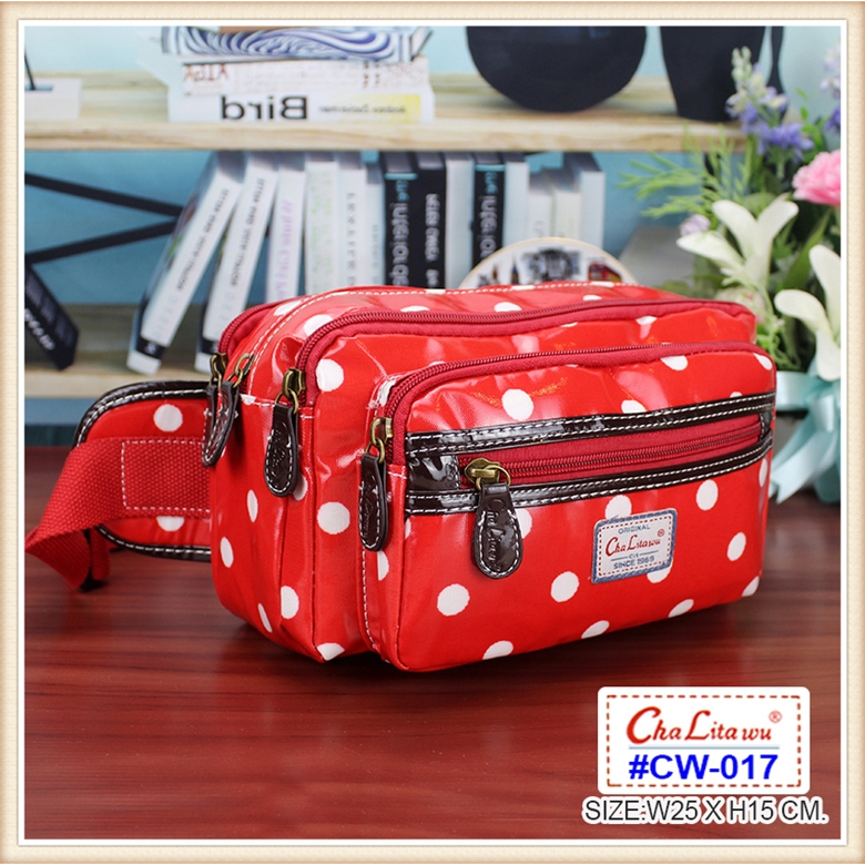 กระเป๋าคาดเอว คาดเอวกันน้ำ PVC รุ่น CW-017 ยี่ห้อ CHALITA #คาดเอวแม่ค้า #คาดเอว #กระเป๋าคาดเอว #คาดเอวขายของ