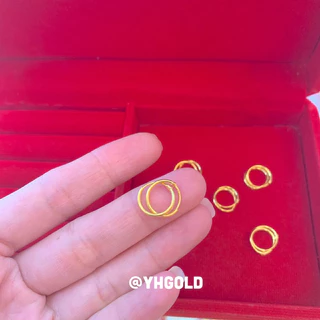 ต่างหูทอง0.6กรัม Yonghenggold ทองคำแท้96.5%