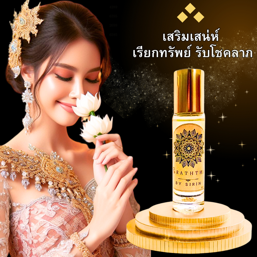 [น้ำหอมสายมู ] ขนาดพกพา10ML น้ำมนต์หอมเสน่ห์สิริณ เสริมเสน่ห์เมตตามหานิยม เสน่ห์ เสริมดวง น้ำหอม