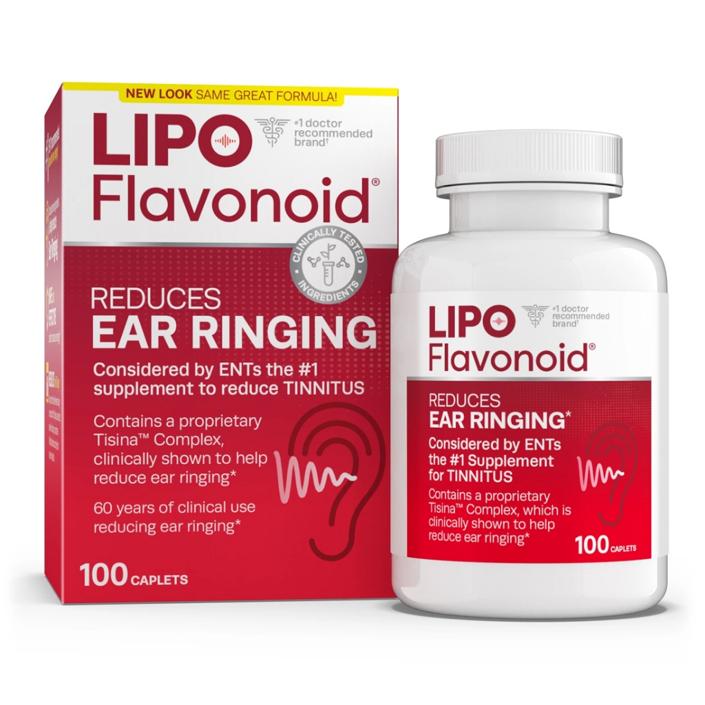 Lipo Flavonoid Plus  Ear Ringing 100 Caplets ดูแลสุขภาพหู ลดอาการหูอื้อ เสียงดังในหู
