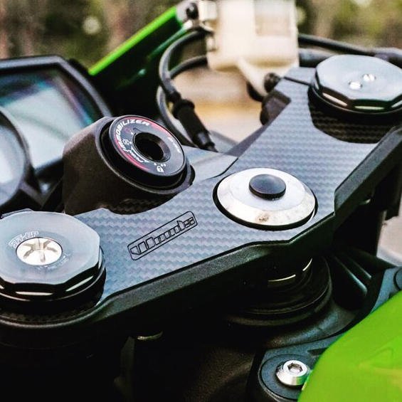 กันรอยแผงคอคาร์บอน Woods KAWASAKI ZX6R